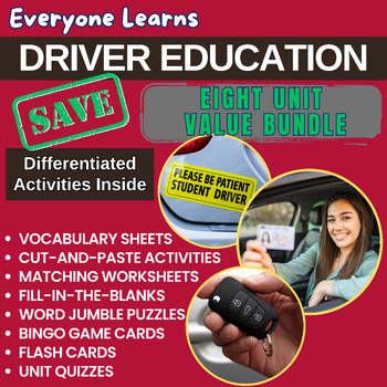Preview of Everyone Learns Driver Education: Eight Unit Value Bundle