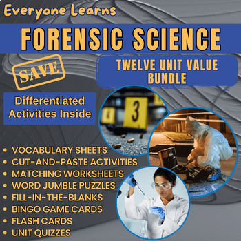 Preview of Everyone Learns Forensic Science: Twelve Unit Value Bundle
