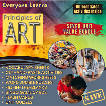 Preview of Everyone Learns Principles of Art: Seven Unit Value Bundle