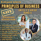 Everyone Learns Principles of Business: Units 1-5 Value Bundle