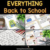 First Week of School Activities | Back To School Activitie