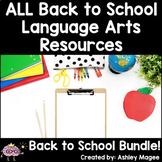 Everything Back to School Language Arts! Centers, Games, W