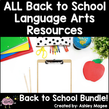 Preview of Everything Back to School Language Arts! Centers, Games, Writing, and More