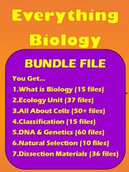 Preview of Everything Biology Bundle