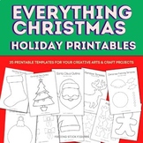 Everything Christmas Art Printable Templates Bundle