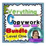 Everything Copywork Bundle - Level One