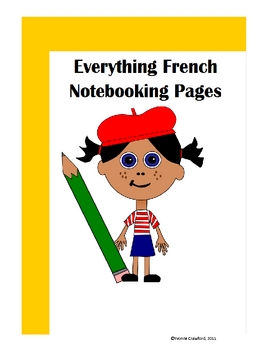 French Notebooking Pages by Yvonne Crawford | TPT