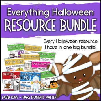 Preview of Everything Halloween!  Music Resource Bundle - Variety Pack