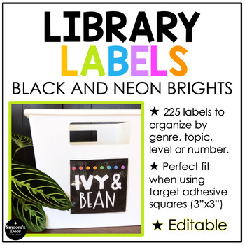 Preview of Classroom Library Labels | Editable
