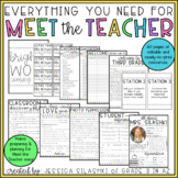 Everything You Need for Meet the Teacher! (EDITABLE)