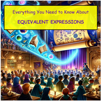 Preview of Worksheet lesson - Everything You Need to Know About EQUIVALENT EXPRESSIONS!