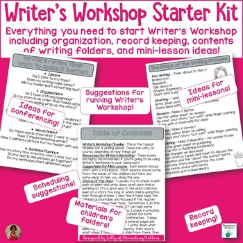 Preview of Everything You Need to Start Writer's Workshop in Your Classroom