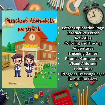 Preview of Everything a child needs to learn letters A-Z in an easy way PDF Print Prek