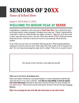 Preview of Extensive Senior Packet - 31 Pages & Powerpoint