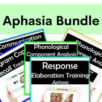 Preview of Evidence Based Aphasia Therapy Bundle Adult Speech Therapy Stroke Therapy