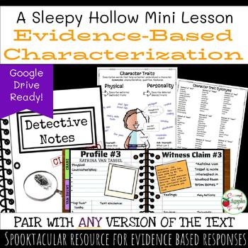 Preview of Evidence-Based Characterization: Mini Lesson {Pairs with Sleepy Hollow}