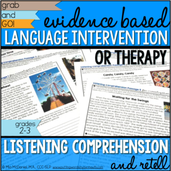 Preview of Language RTI & Therapy | Evidence Based Language Intervention | EBP