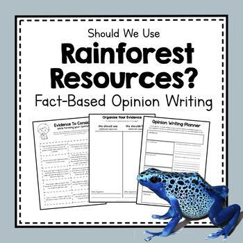 Preview of South America Unit Study | Opinion Writing | Should We Use Rainforest Resources?