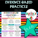 Evidence-Based Practices for Autism Handout