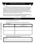Evidence Based Speech Writing Packet (Research - Template)