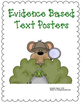 Preview of Evidence Based Text Posters