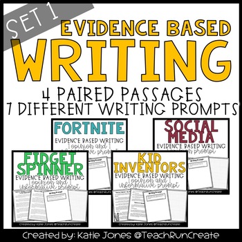 Preview of Evidence Based Writing - Set 1