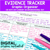 Evidence Graphic Organizers for Literary or Informational 