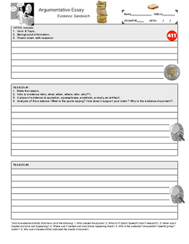 Preview of Evidence Sandwich: Writing An Essay with Evidence and Counterarguments