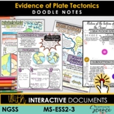 Evidence for Plate Tectonics Doodle Notes + Interactive To