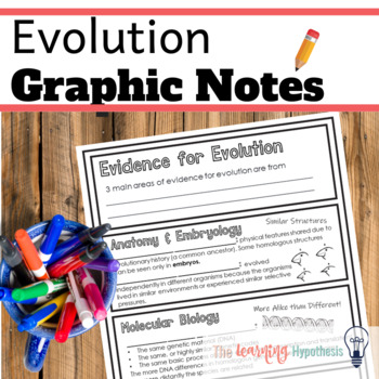 Preview of Evidence of Evolution Worksheets.  Digital and Print.  Distance Learning.