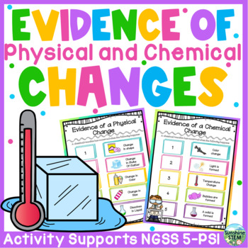 Preview of Evidence of Physical and Chemical Changes Activity