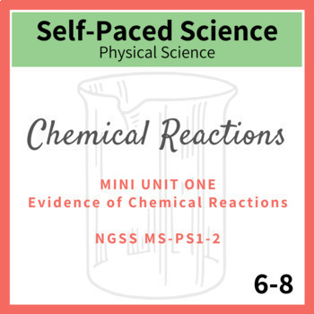 Preview of Evidence of a Chemical Reaction Mini Unit for Middle School NGSS MS-PS1-2