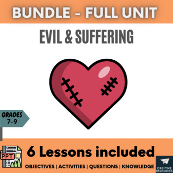 Preview of Evil & Suffering Religion Lesson Unit Plan Bundle