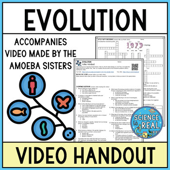 Preview of Evolution Amoeba Sisters Video Handout Worksheet