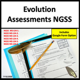 Evolution Assessments for Science and NGSS Test Prep