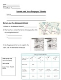 Evolution - Charles Darwin and the Galapagos Islands Worksheet