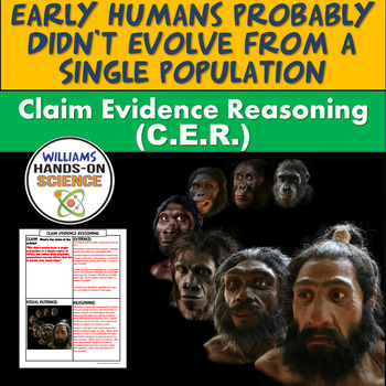 Preview of Evolution Claim Evidence Reasoning MS-LS4-1 HS-LS4-2 HS-LS4-1 MS-LS4-2