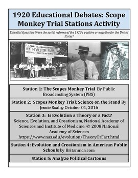 Preview of Evolution Debate: Scopes Monkey Trial