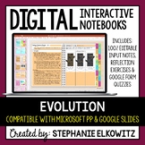 Evolution Digital Interactive Notebook | Google Slides & M