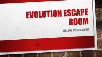 Evolution Escape Room by Science Like a Bradt  TPT