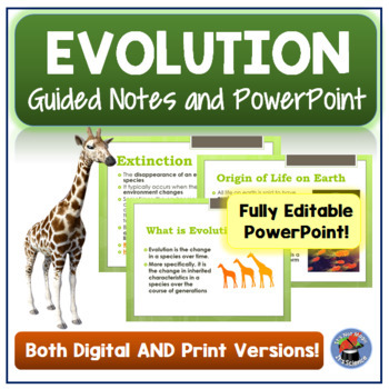 Evolution Ppt And Notes Worksheets Teaching Resources Tpt