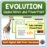 Evolution Guided Notes and PowerPoint