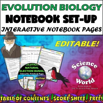 Preview of Evolution Natural Selection Adaptation Notebook | Biology Life Science