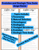 Evolution/Natural Selection Jenga - Team Review Study Guid