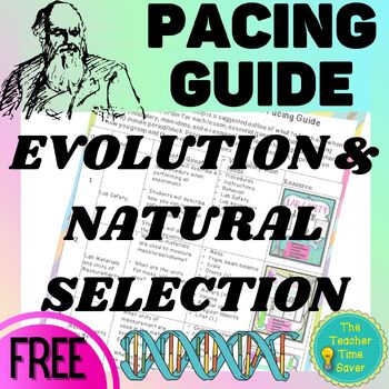 Preview of Natural Selection Evolution Life Science Curriculum Map Biology Pacing Guide