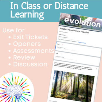 Evolution Natural Selection Writing Prompts Exit Tickets Distance Learning