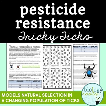 Preview of Evolution Pesticide Resistance Natural Selection Activity