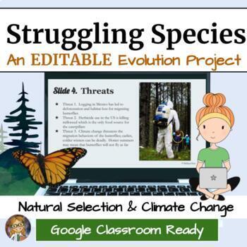 Preview of Evolution Project - Endangered Species Research | Google Classroom