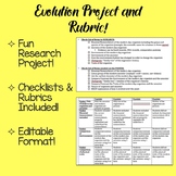 Evolution Project and Rubric- Distance Learning