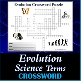 Evolution Science Crossword Puzzle Activity Worksheet